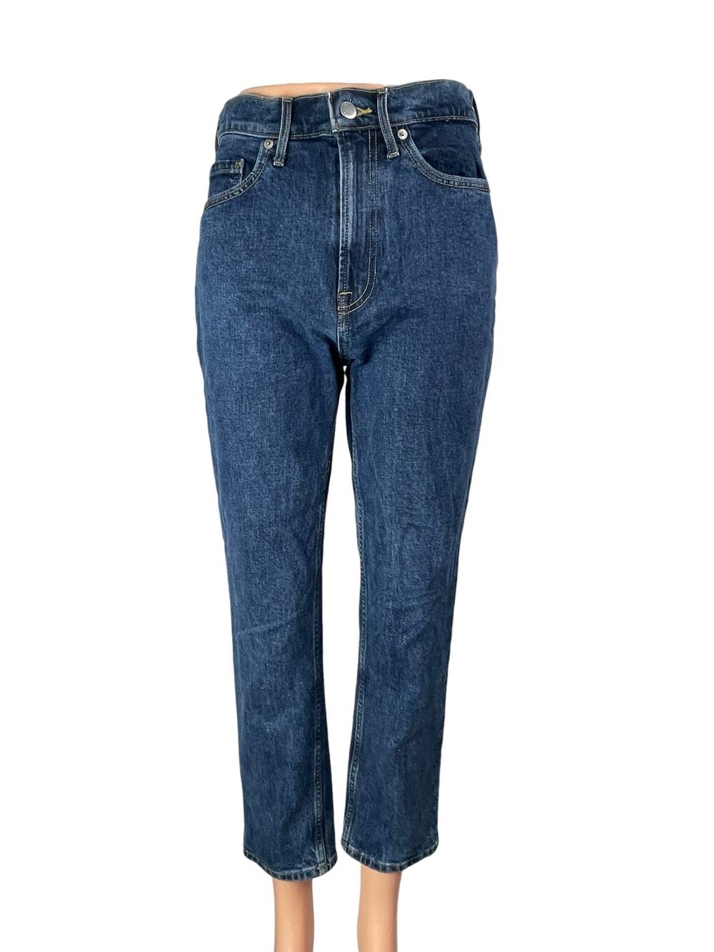 Everlane The Original Cheeky Blue High Waisted Skinny Leg Denim Jeans Pants 26